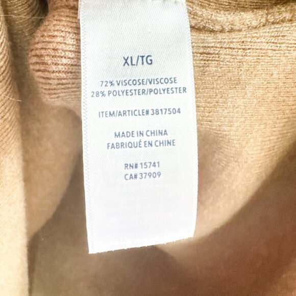 Splendid  V Neck Light Beige Knit Top XL - Picture 5 of 7